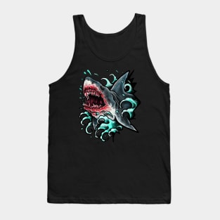 Shark attack Tank Top